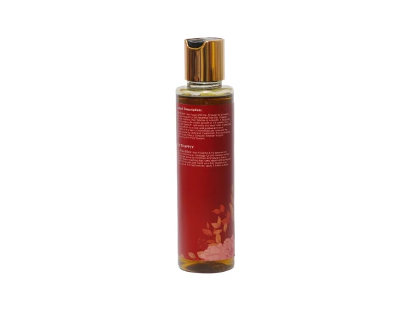 organic herbal hair oil bottle